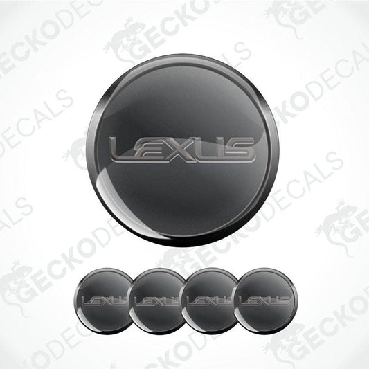 Set of Lexus logo emblems on a white background with 'Gecko Decals' branding.