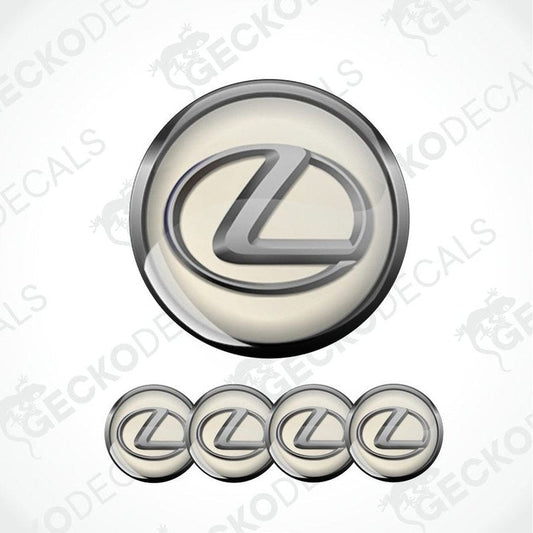 Lexus logo and emblem set on a white background with 'Gecko Decals' branding.