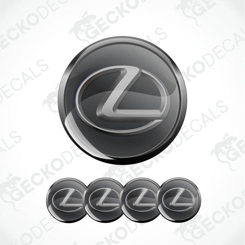 Lexus logo and emblem set on a white background with 'Gecko Decals' branding.