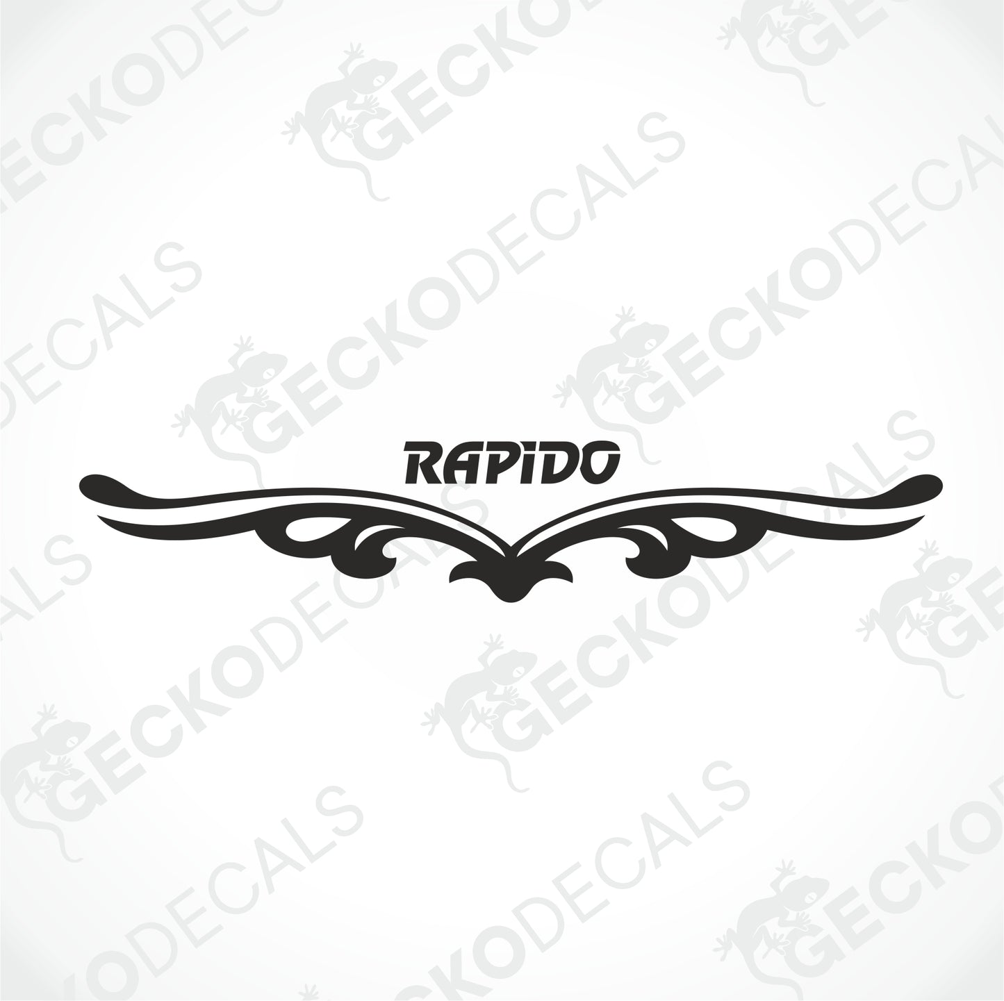 RAPIDO REAR DECAL