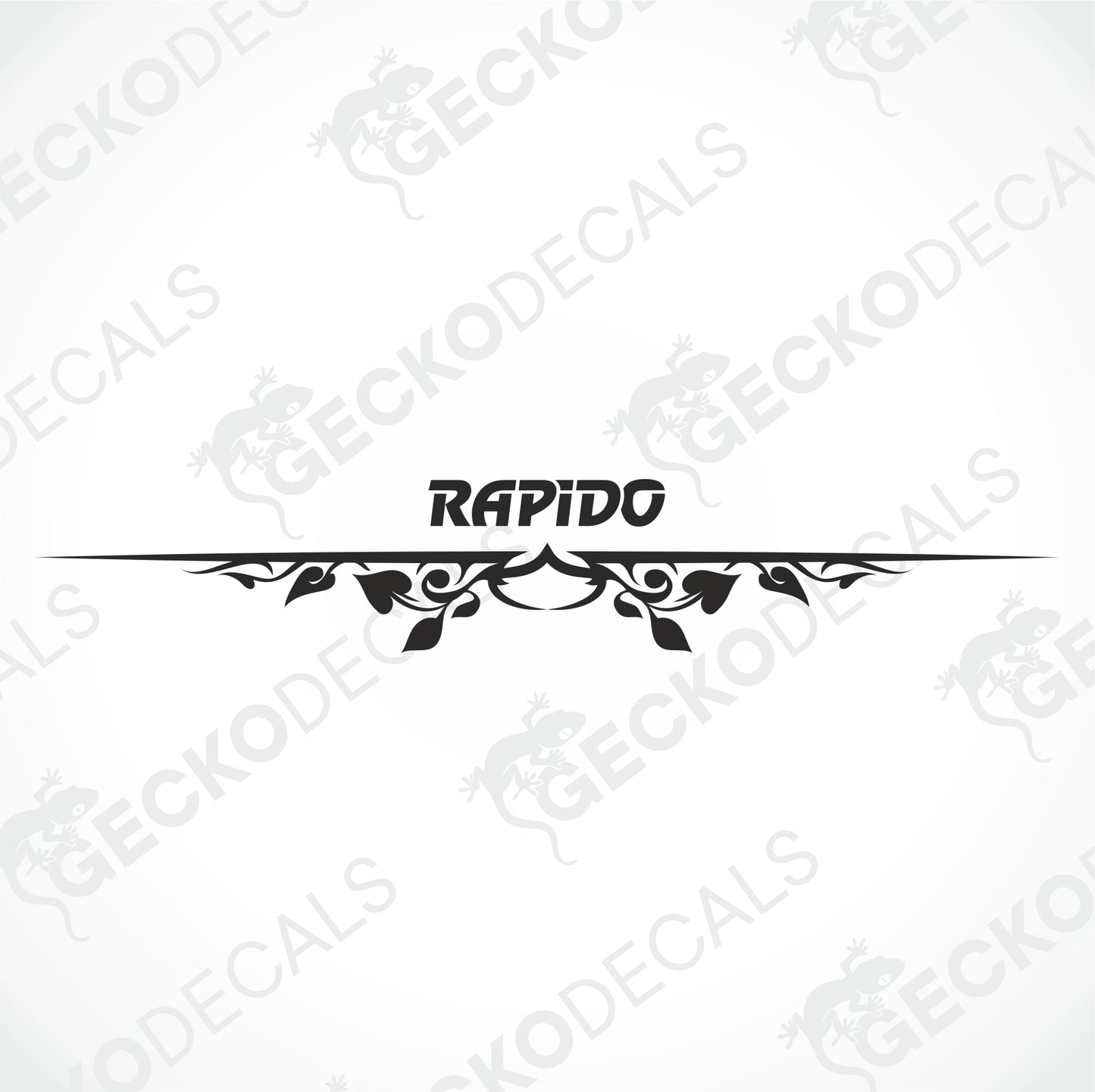 RAPIDO REAR DECAL