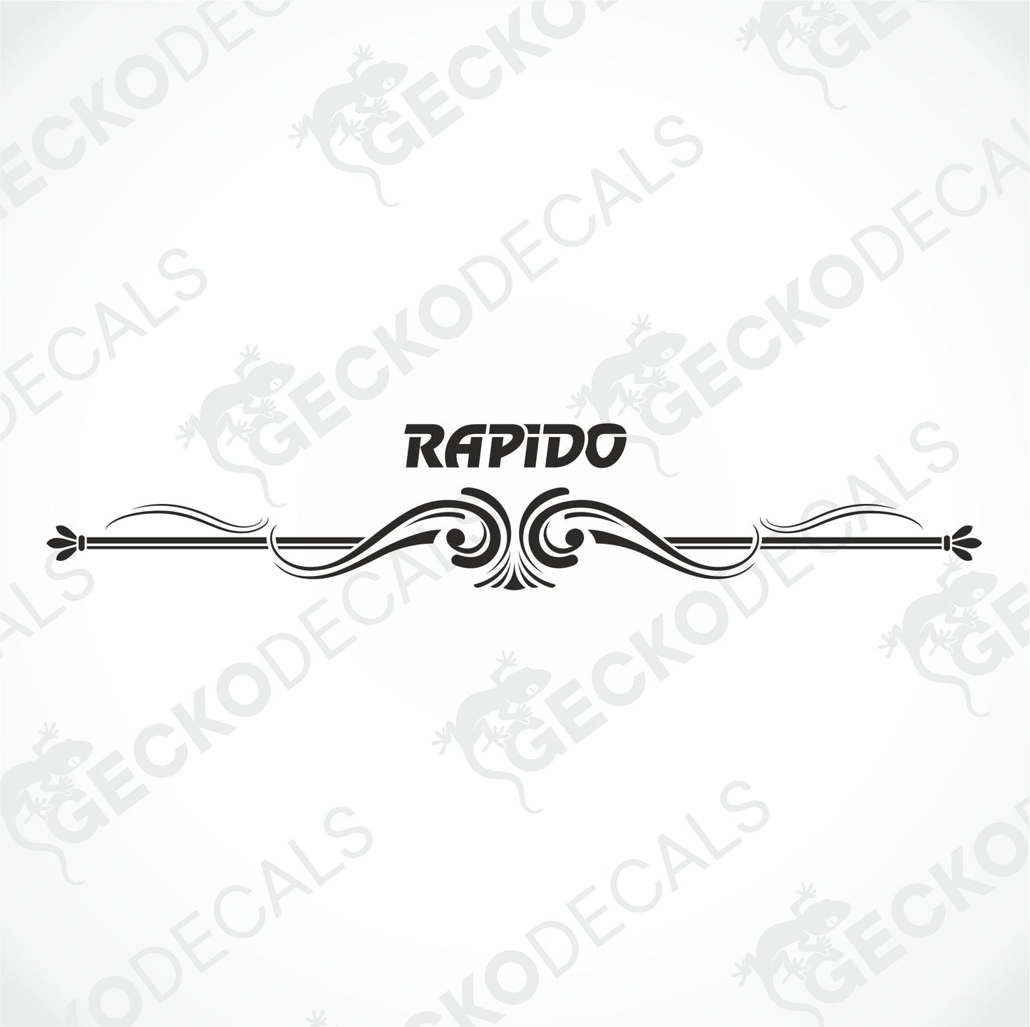 RAPIDO REAR DECAL