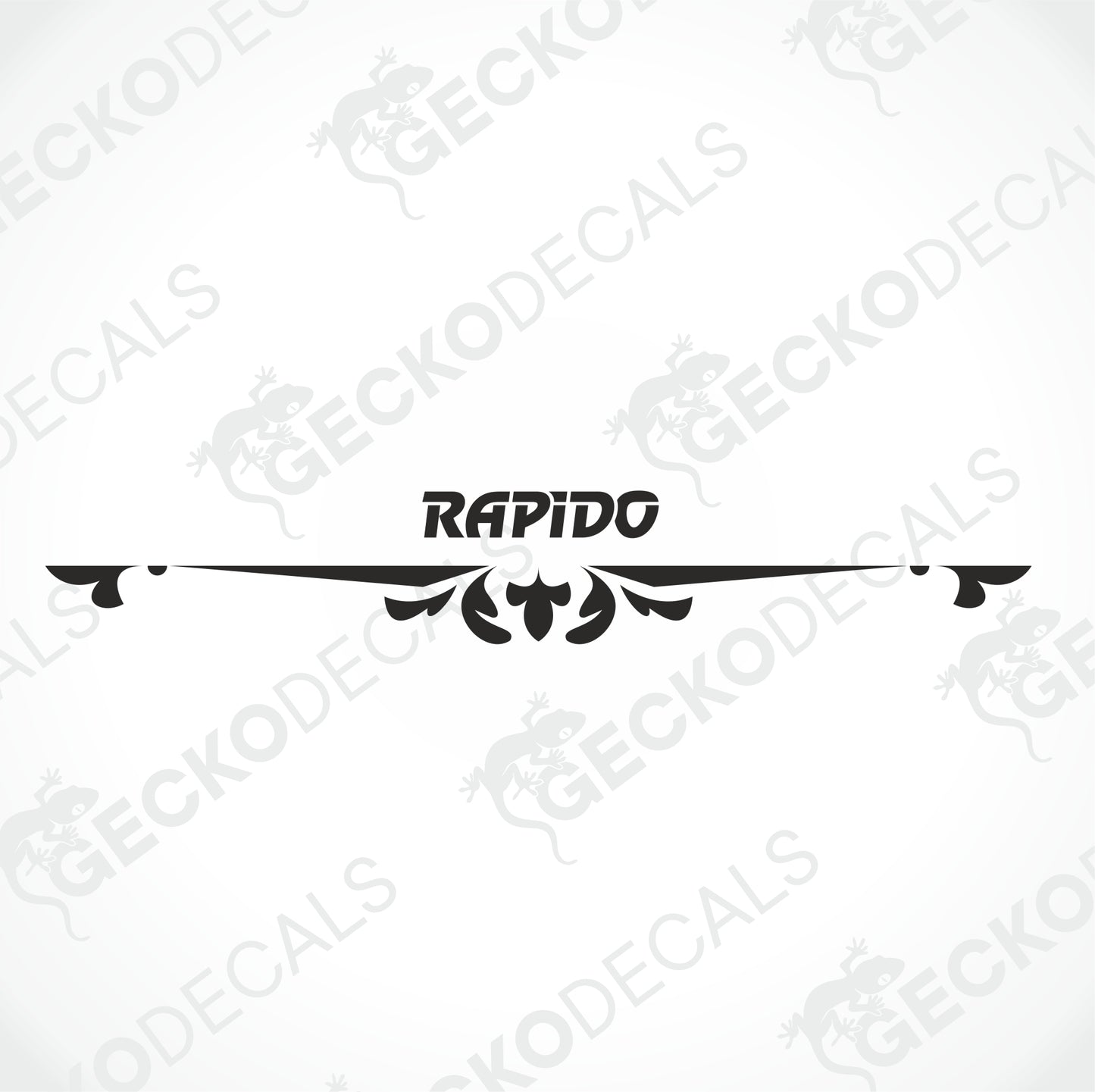 RAPIDO REAR DECAL