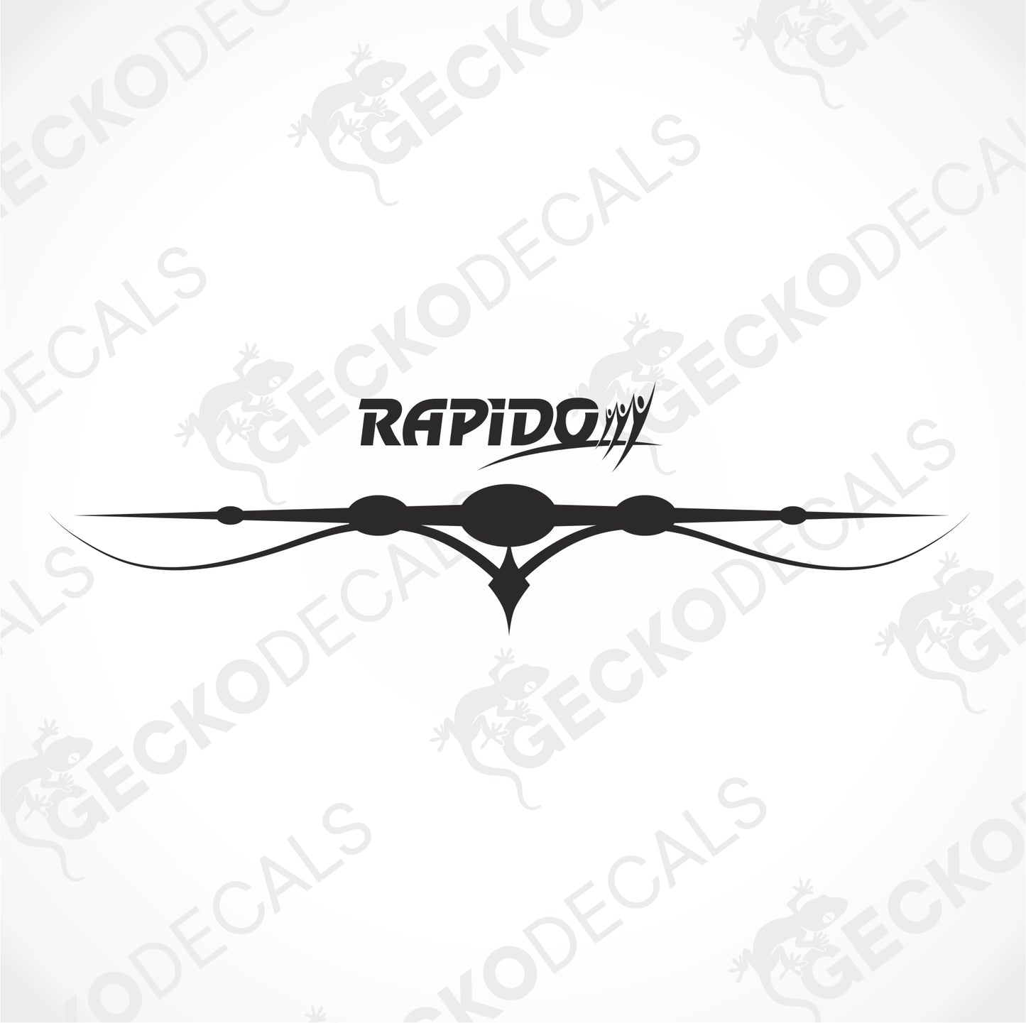 RAPIDO REAR DECAL