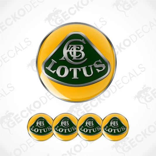 Lotus logo in green and yellow on a white background