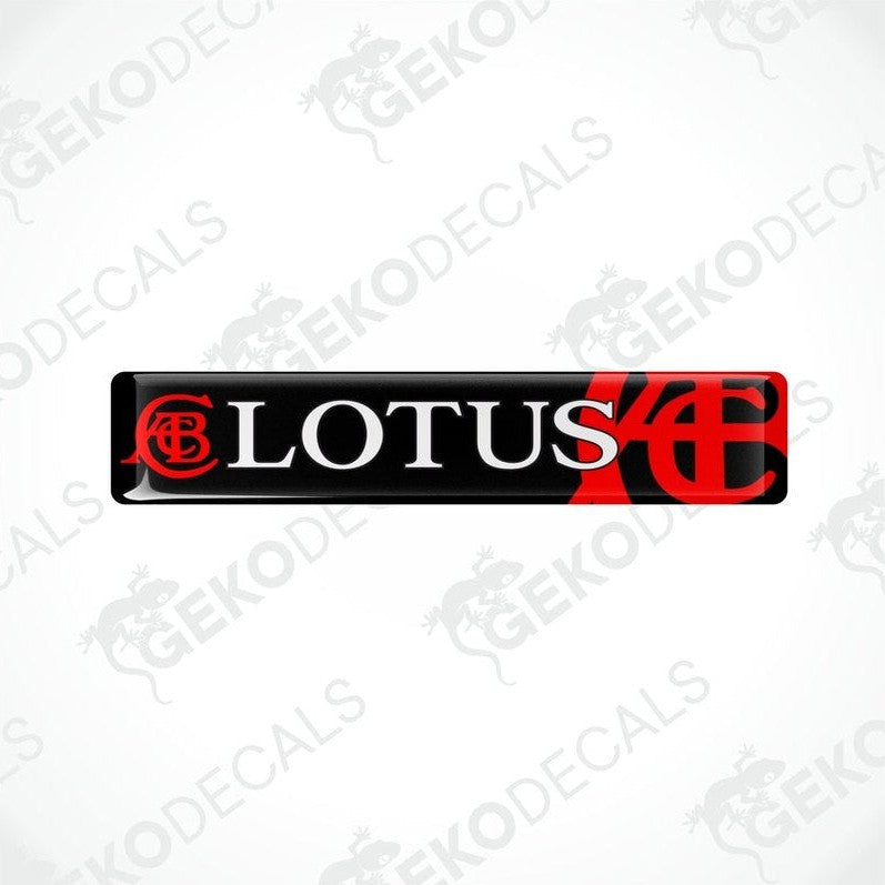  Black vinyl stickers with the LOTUS brand logo in red and white.