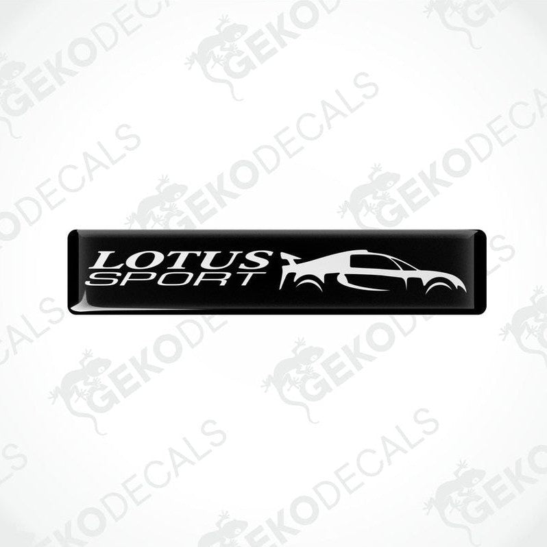  Black vinyl stickers with the LOTUS Sport logo depicting a car.