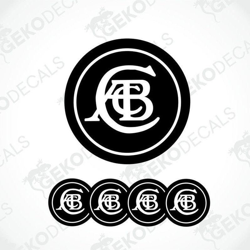 A set of four black and white vinyl decals with the LOTUS logo applied on a white background.