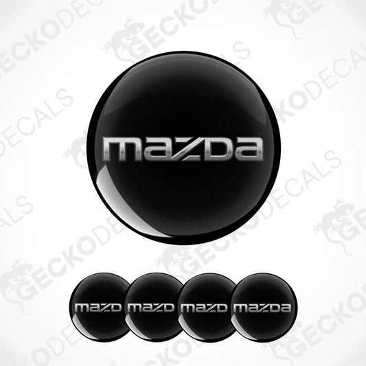 Mazda logo decal on a white background