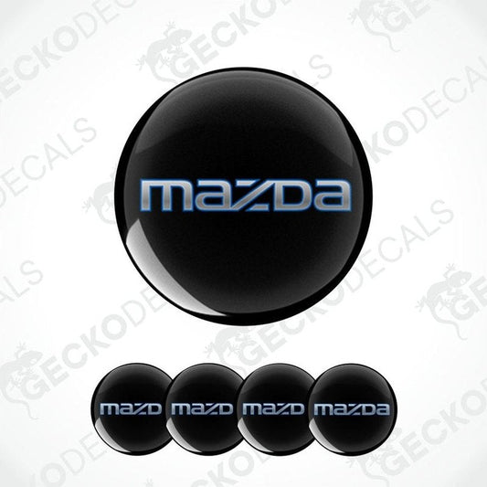 Mazda logo decal on a white background