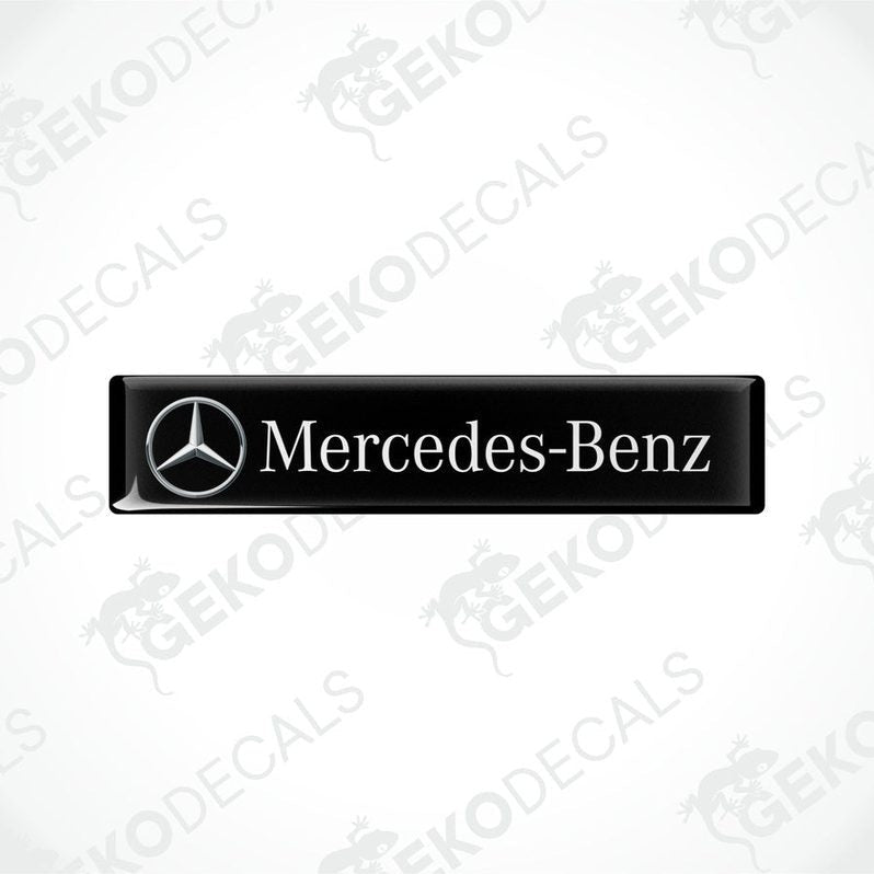 Black decals with the Mercedes-Benz logo