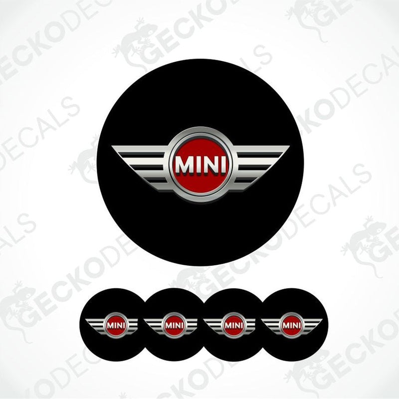 Mini logo and repeated logo design on a white background with 'Gecko Decals' branding.