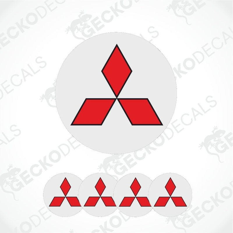 Red Mitsubishi logo on a white background
