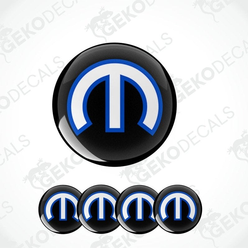 Mopar logo decal set on a white background with 'Geckodecals' watermark.