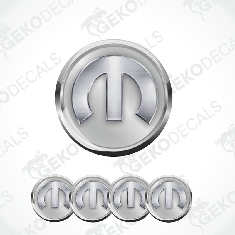 Metallic logo set on a white background with 'Gecko Decals' watermark.