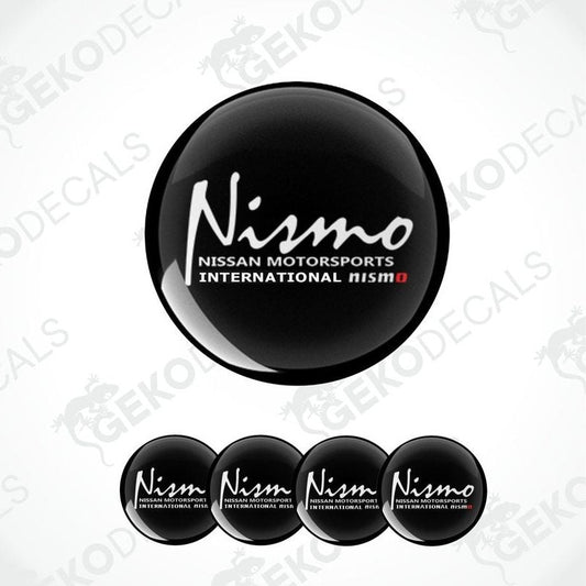 Nissan Motorsports International Nismo vinyl decal set with domed epoxy finish