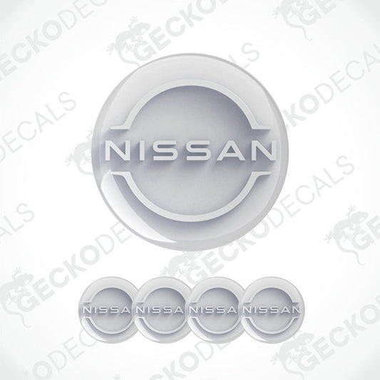 Nissan logo and brand name on a white background with 'Gecko Decals' watermark.