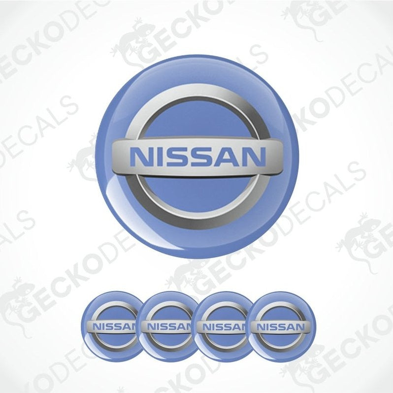 Nissan logo and brand name on a white background with 'Gecko Decals' watermark.
