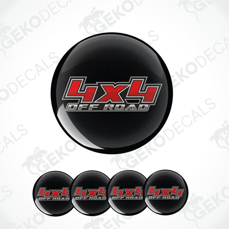 Set of black '4x4 Off Road' decals on a white background with 'Gekodecals' branding.