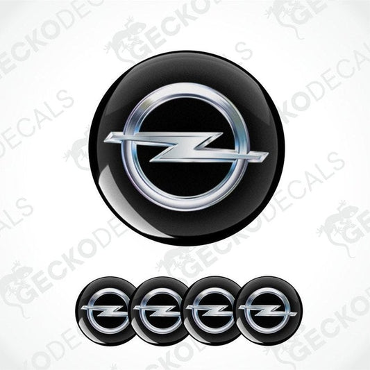 Opel logo decal set on a white background with 'Gecko Decals' branding.