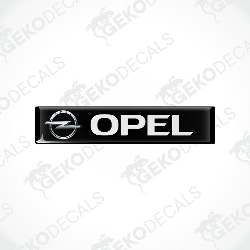 Black and white vinyl decals with the Opel logo