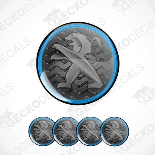 Circular decal with a logo on a white background with 'Gecko Decals' branding.