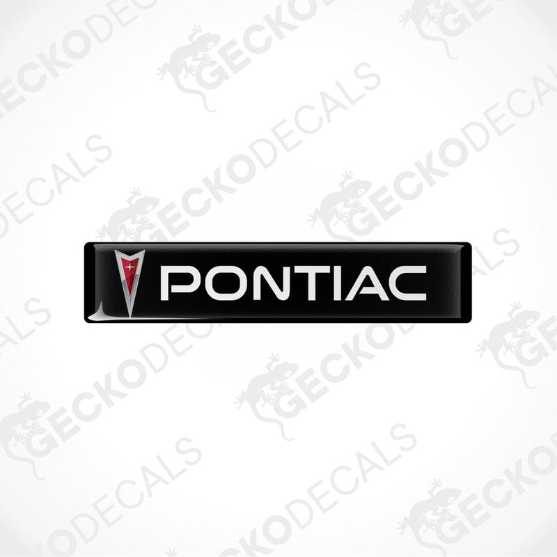  Black vinyl decals with the PONTIAC logo in white and red.