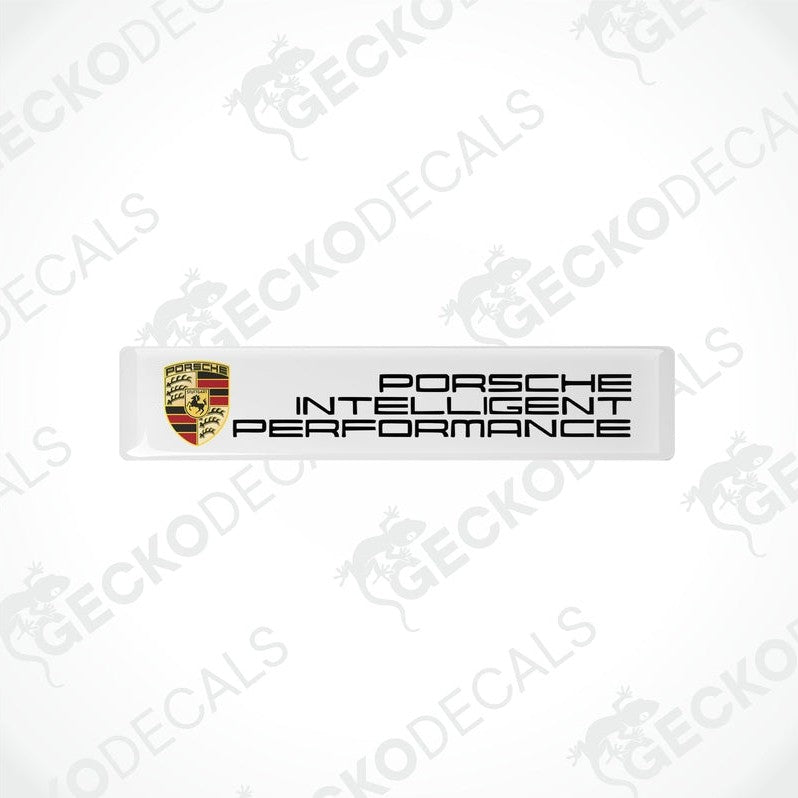 Withe vinyl stickers with the PORSCHE logo.