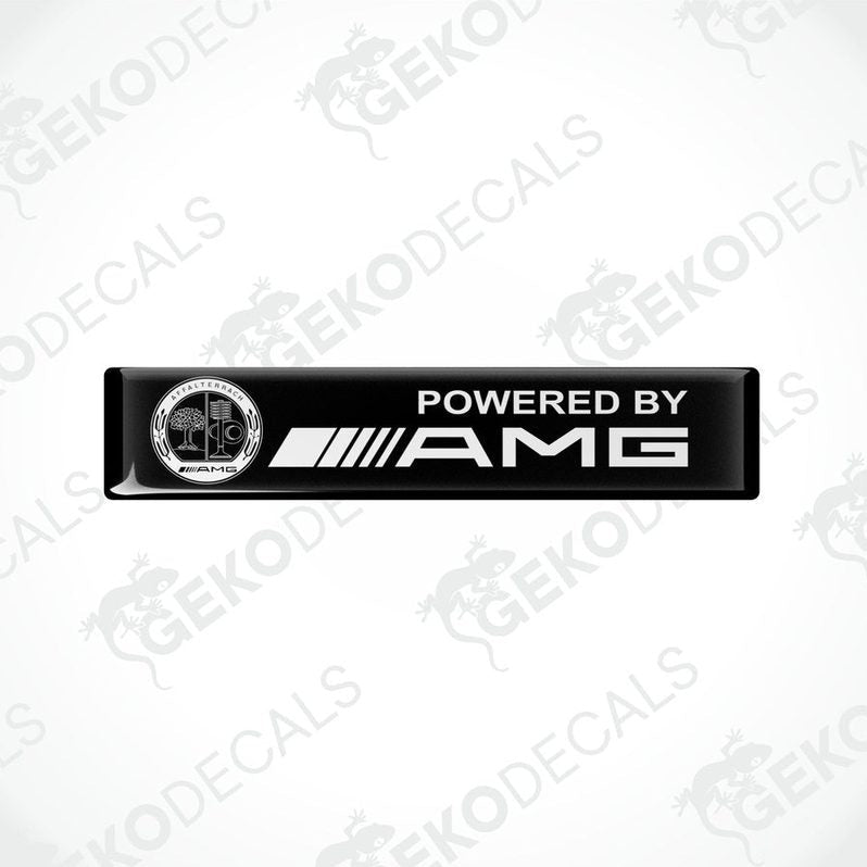 Black vinyl decals with the text 'POWERED BY AMG' and the AMG logo.