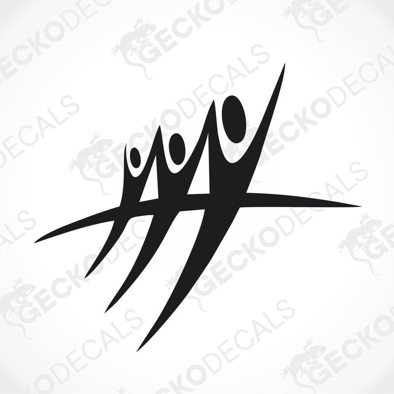 A black and white die cut decal with the word 'RAPIDO' displayed.