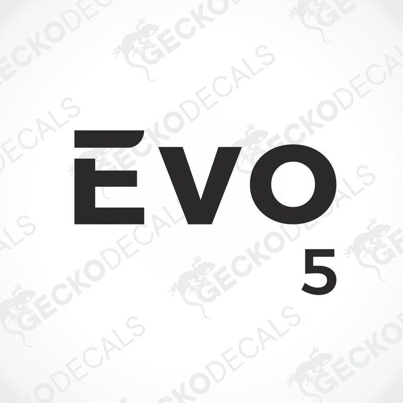 Black RIMOR EVO 5 die-cut caravan decal