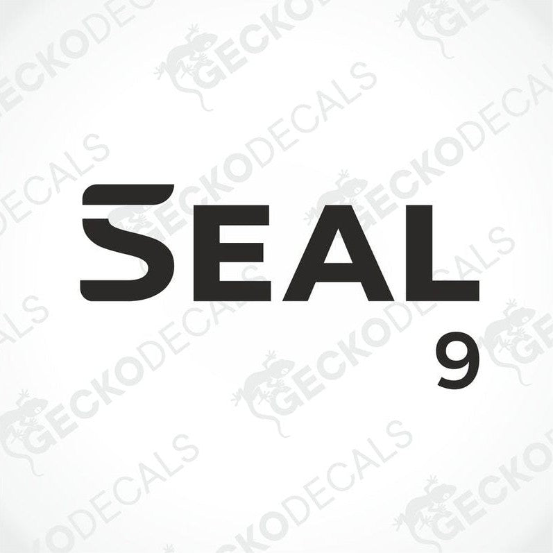 Black Rimor Seal 9 die-cut decal with horizontal bar above S letter