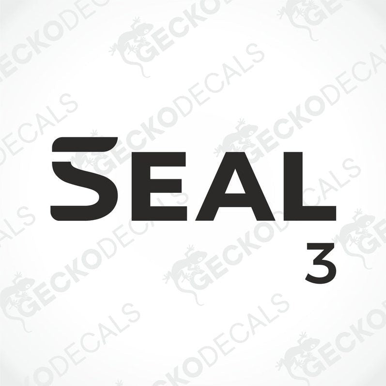 Black Rimor Seal 3 die-cut decal with bold typography and stylized S