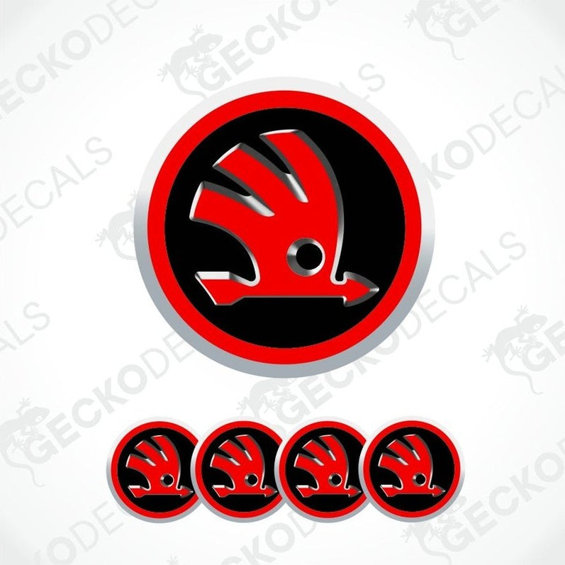 Skoda logo and brand name on a white background