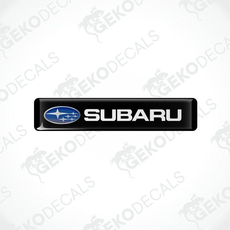 Black vinyl decals with the Subaru logo in white.