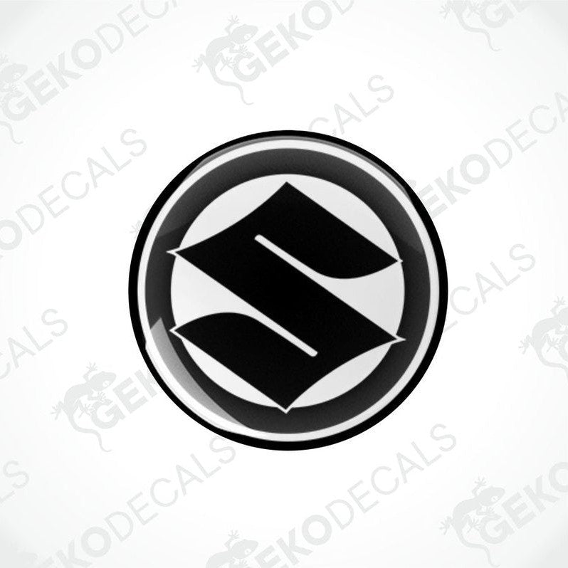 Black and white vinyl decals with the SUZUKI logo.