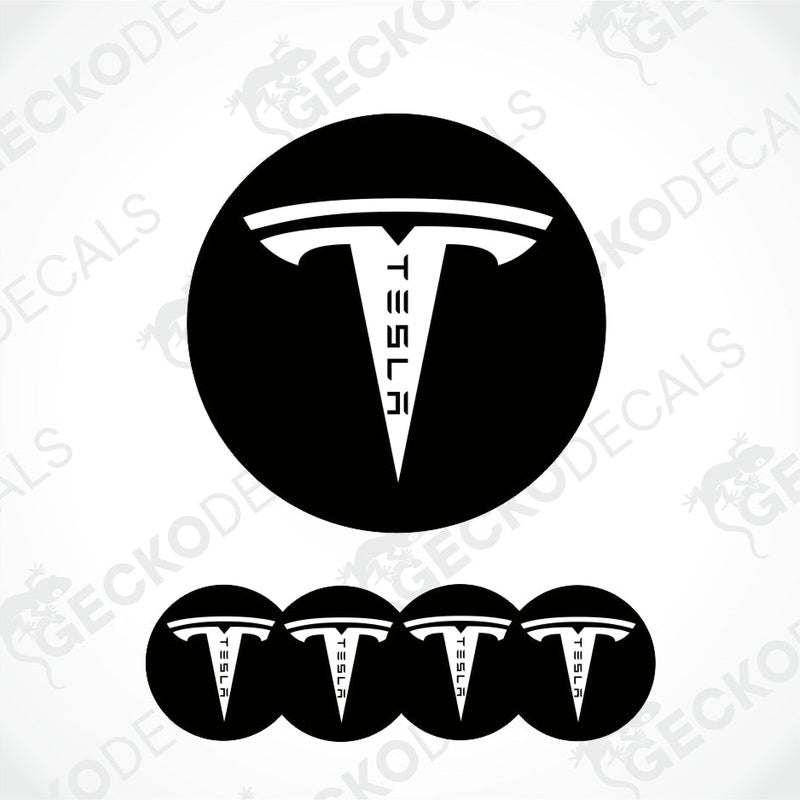 Tesla logo and multiple instances of the logo on a white background