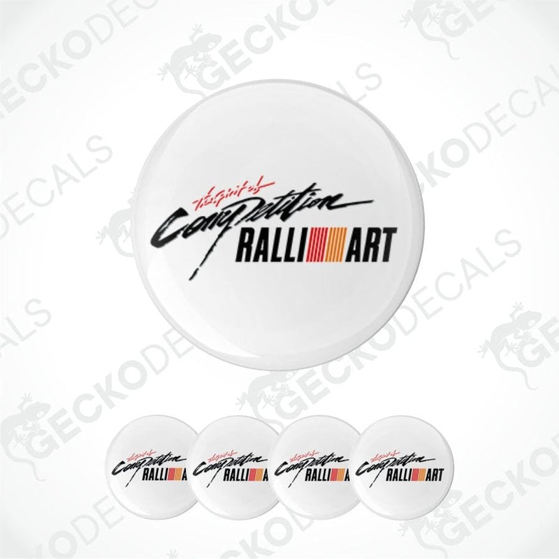 Round decal with 'Caterham Ralli Art' text on a white background