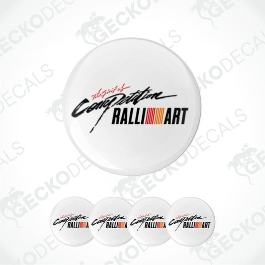 Round decal with 'Caterham Ralli Art' text on a white background