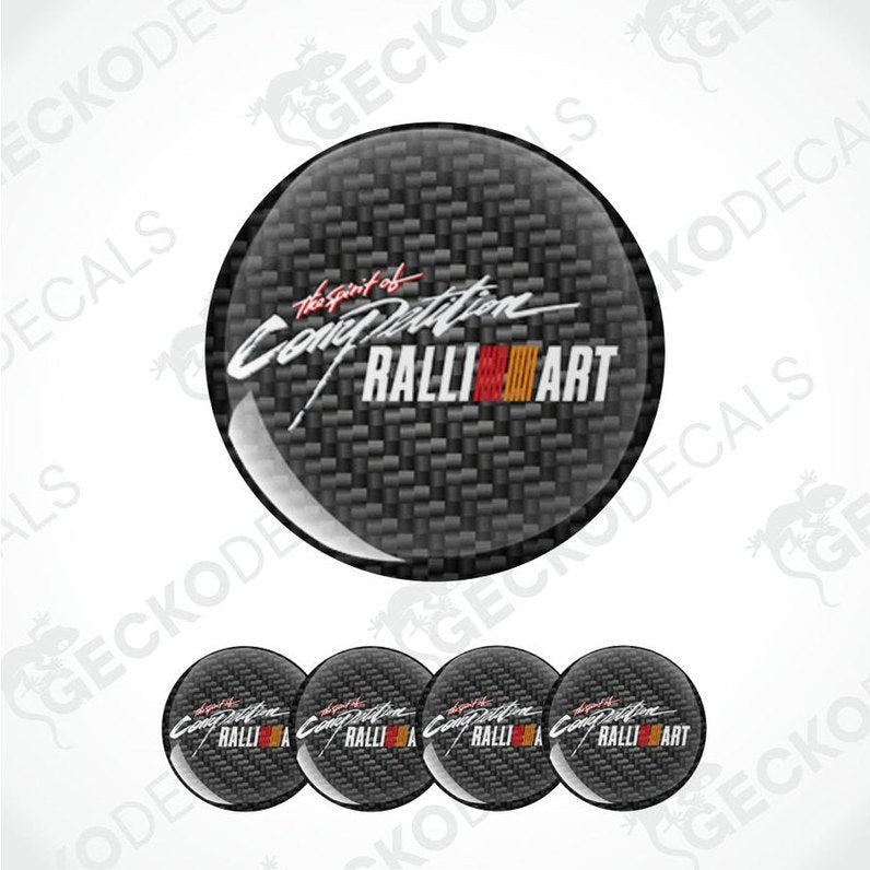 Set of Ralli Art logo coasters on a white background