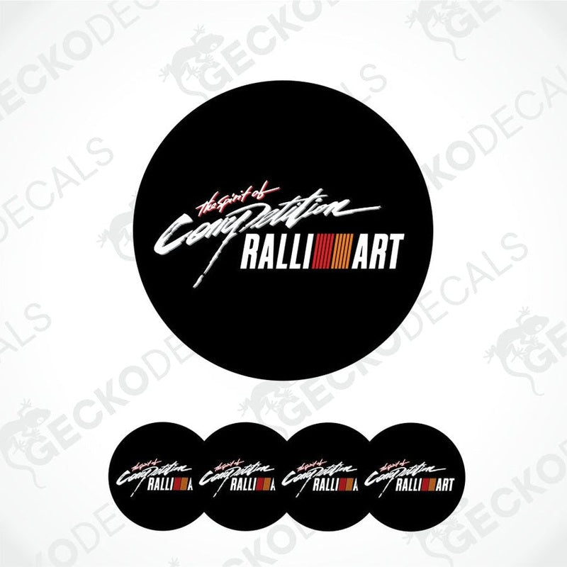 Round decal with 'Ralli Art' logo on a white background
