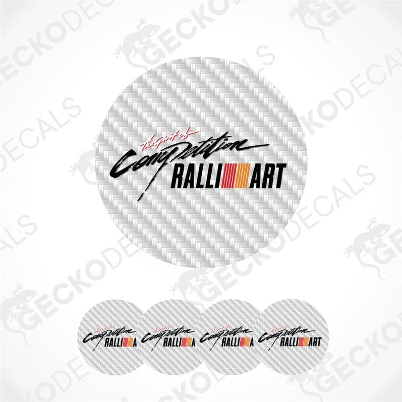 Ralli Art logo with carbon fiber pattern on a white background