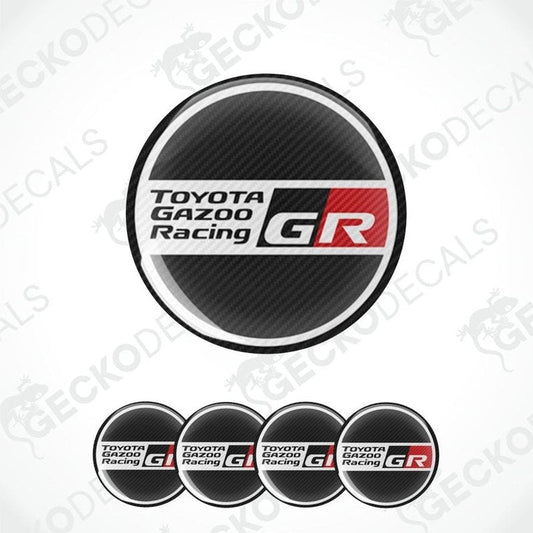 Toyota Gazoo Racing GR logo on a white background with additional logos below.