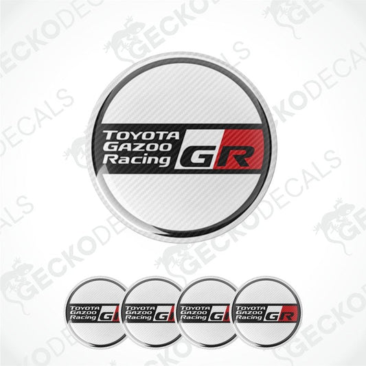 Set of Toyota Gazoo Racing GR logos on a white background