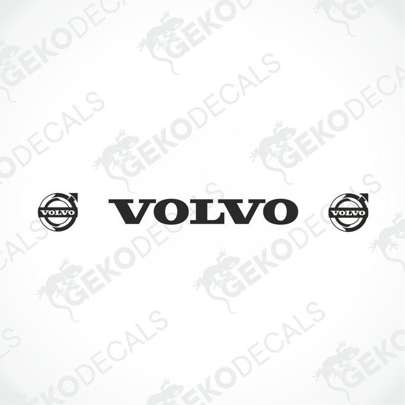  Volvo logo and text on a white background with 'Gecko Decals' branding.
