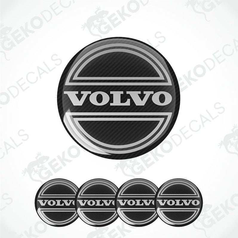 Set of Volvo logos on a white background with 'Gekodecals' branding.