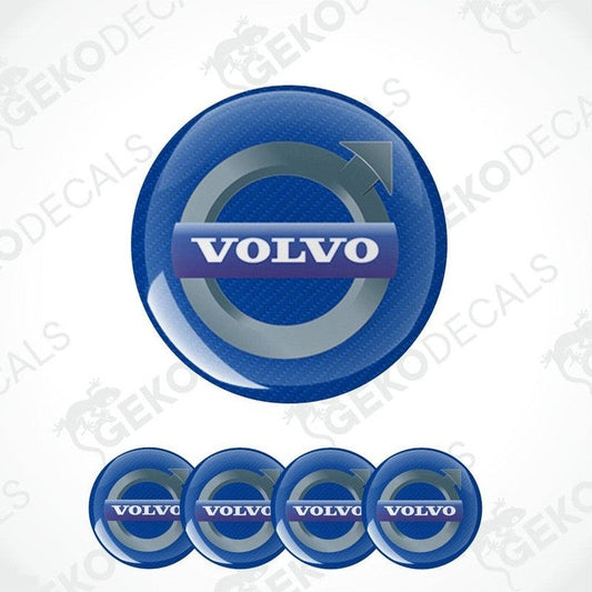 Volvo logo and four smaller logos on a white background with 'Gekodecals' watermark.