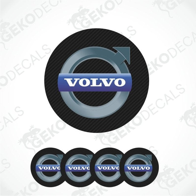 Volvo logo decal set on a white background with 'Gekodecals' branding.
