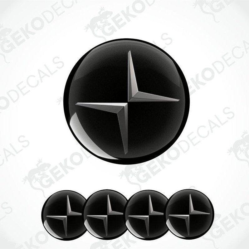 Black star-shaped logo with five points on a white background, featuring the brand 'Gekodecals'.