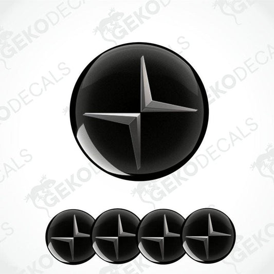 Black star-shaped logo with five points on a white background, featuring the brand 'Gekodecals'.